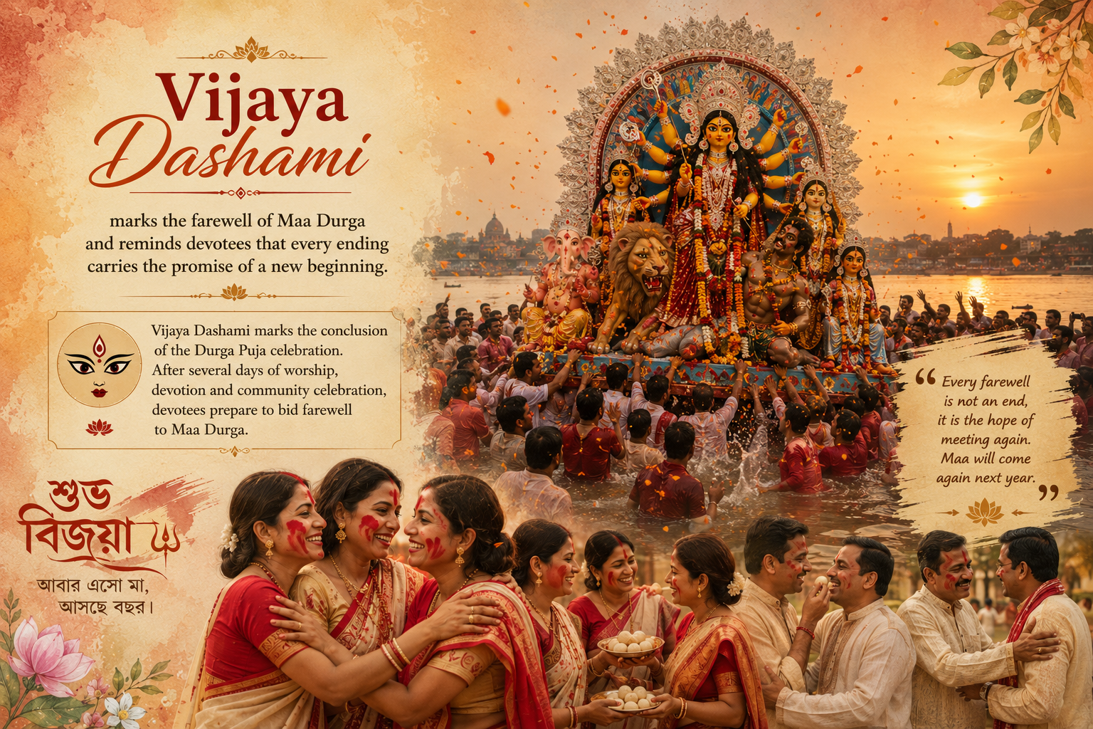 Vijaya Dashami: Farewell with Devotion and Hope