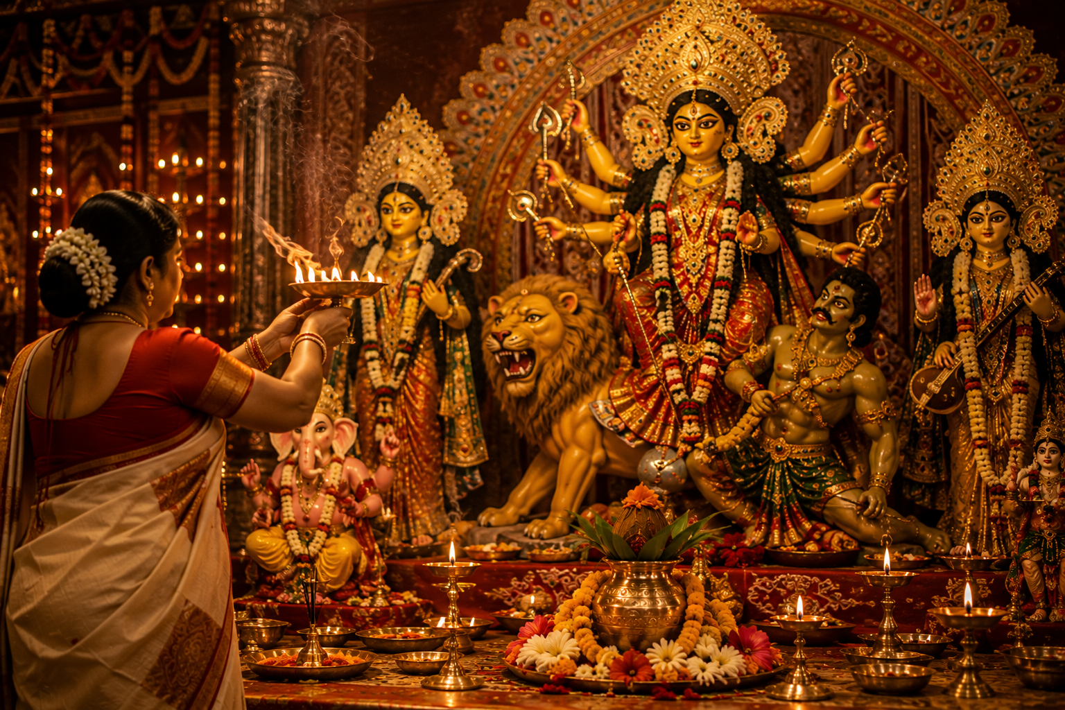 Maha Saptami: Worship and the Nabapatrika